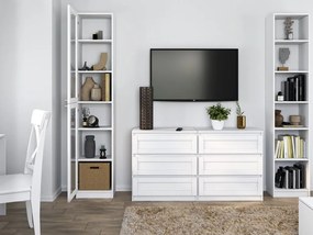 Vitrína Preposso 1 (biela). Akcia -19%. Vlastná spoľahlivá doprava až k Vám domov. 1132521