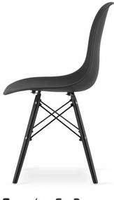 Jedálenská zostava stôl a stoličky 120 x 80 cm dub sonoma, čierne stoličky - vintino-sk