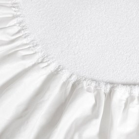 Goldea nepriepustná froté plachta s napínacou gumou - biela 200 x 200 cm