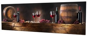 Obraz na plátne Romantic wine PC010 30x80 cm