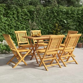 Skladacie záhradné stoličky 6 ks 47x63x90 tíkový masív 3155047