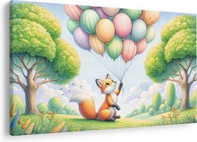 Obraz – Šťastná líška (90x60 cm)