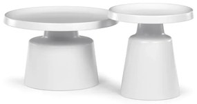 Autronic BONTEC Konferenčný stolík 69x69x43cm, kov CT-F4114 CSM Farba: Biela