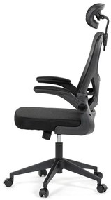Autronic BONTEC Kancelárska stolička, hojdací mechanizmus, čierna, KA-K2021 BK Farba: Šedá