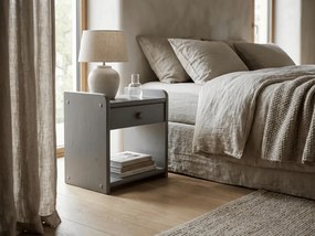 Nočný stolík Ilona, sivý
