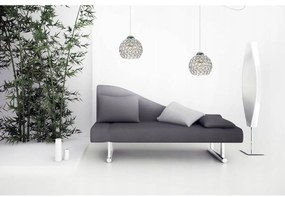Závesné svietidlo Crystal Spider, 1x strieborné krištáľové tienidlo, (chrómové uchytenie), w