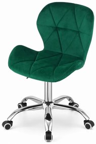 Kancelárska stolička AVOLA zamatová zelená