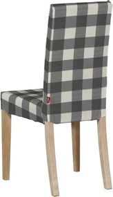 Návlek na stoličku Harry (krátky) farba produktu sivá látka vzorované