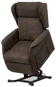 TV a relaxačné kreslo "ušiak"+ elektrické polohovanie, 1 motor 230V / 29V, poťah h TV-1190 BR2