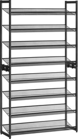 XXXLutz REGÁL NA TOPÁNKY, čierna, 92.5/163.5/30.7 cm Boxxx - Online Only drobný nábytok - 002543015601