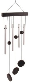 Závesná zvonkohra v striebornej farbe Esschert Design, 58 cm