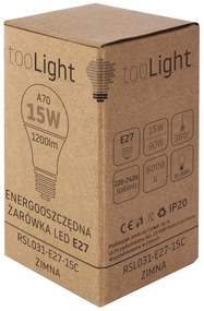 Toolight Rea, Teplá LED žiarovka RSL031 E27 15W Cold, OSW-20016