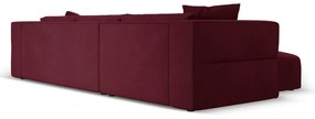 Vínovočervená rohová pohovka, ľavý roh Esther - Milo Casa
