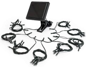 Solárna dekoračná svetelná reťaz pre osvetlenie slnečníka