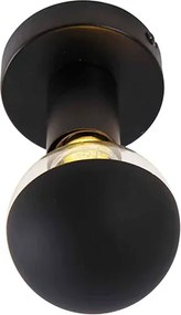 Dizajnové stropné svietidlo čierne s reflektorom G95 čiernym - Facile