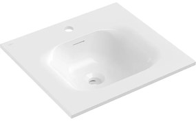 Mexen Vela, umývadlo na zapustenie 51 x 46,5 cm, biela lesklá, 25235000