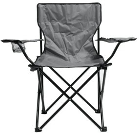 Skladacia kempingová stolička šedá