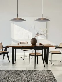 LED čierno-dymový dizajnový luster Polifemo 40
