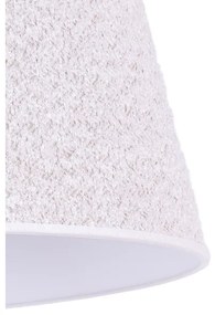 Duolla - Luster na lanku BOUCLE 1xE27/15W/230V pr. 50 cm biela