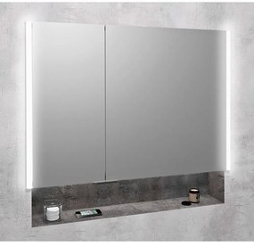 Sivá kúpeľňová skrinka 85,5x70 cm Integra – Sapho