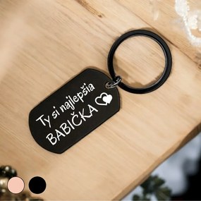Ahome Krásna kovová kľúčenka - Najlepšia Babička Vyberte farbu: Rose gold