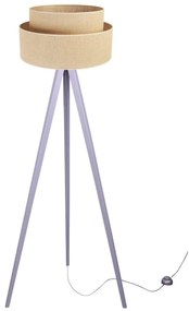 Stojacia lampa Juta, 1x jutové tienidlo, (výber zo 6 farieb konštrukcie)