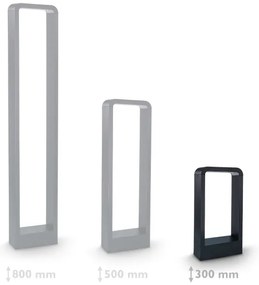 Brilagi - LED Vonkajšia lampa BARI LED/7W/230V 3000/4000/6000K IP54 30 cm