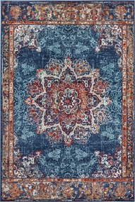 Hanse Home 57x90 cm Kusový koberec Luxor 105637 Maderno Blue Multicolor, modrá, obývacia izba