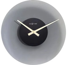 Nástenné hodiny NeXtime Float Ø40 cm šedé
