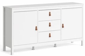 Tvilum Biely príborník SALOMO s 3 zásuvkami