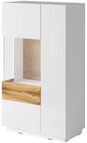 Komoda Silke 42 dub wotan/biely lesk