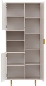 Regál Newelon R3D NW05 (čierna + zlatá) . Vlastná spoľahlivá doprava až k Vám domov. 1104874