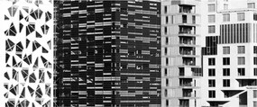 Obraz čiernobiele architektúry (120x50 cm)