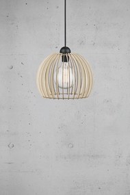 Nordlux Drevený závesný luster Chino pre žiarovku E27 ø30cm 84833014