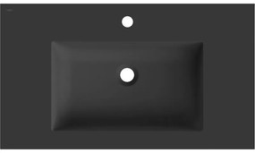 Mexen Otis, umývadlo na zapustenie 81 x 46,5 cm, čierna matná, 25188071