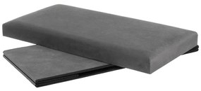 Tmavosivý zamatový taburet Estela – Casa Selección