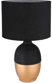 Globo 21627B - Stolná lampa VALENTINO 1xE14/40W/230V čierna