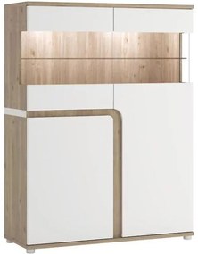 Vitrína Milano Typ 33 Nelson/Biela