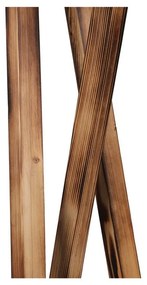 Čierna/hnedá stojacia lampa s textilným tienidlom (výška 149 cm) Maçka – Opviq lights