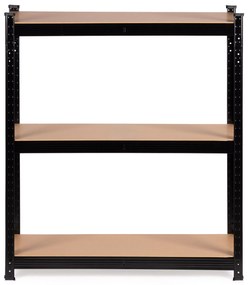 Kovový skladovací regál 180x90x40 cm, 5 políc, nosnosť 875 kg, ModernHome