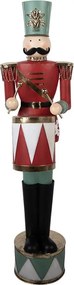 Kovová dekorácia Luskáčik Nutcracker - 33*33*121 cm