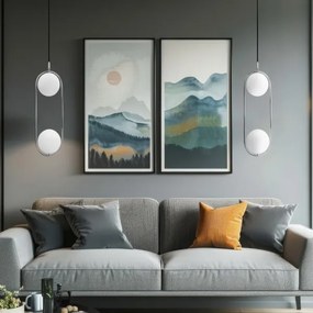 Luster na lanku CORDEL 2xG9/28W/230V lesklý chróm