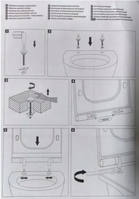 Cersanit Metropolitan, toaletné sedátko z duroplastu s pomalým zatváraním, biela, OK581-009-BOX