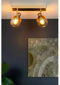 Lucide 77979/02/02 - Bodové svietidlo BJORN 2xE14/40W/230V zlatá