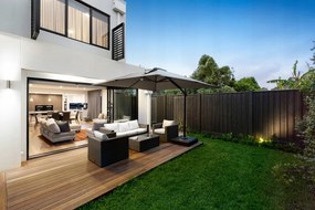 Garden Line ROMA GARDEN SLNEČNÍK 3 x 3 M BEŽOVÝ S OBALOM