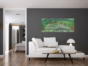 Obraz - Claude Monet, The Japanese Footbridge, reprodukcia (120x50 cm)