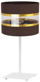 Stolná lampa Elegance, 1x textilné tienidlo (výber zo 6 farieb), (výber z 2 farieb konštrukcie), g, ln