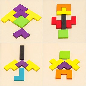 DAALO Dřevěné puzzle - tvary