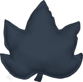 Ľanový vankúš javorový list grafitová 43x43 cm