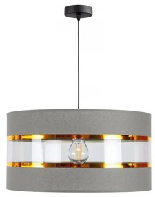 Luster na lanku LIND 1xE27/60W/230V šedá